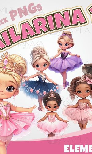 Kit Digital Png Bailarina Aquarela 12 (pague 1 Leve 3)