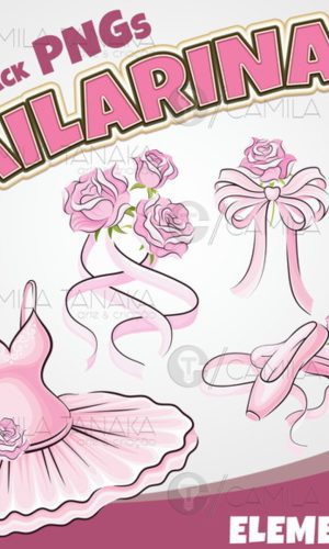 Kit Digital Png Bailarina Aquarela 4 (pague 1 Leve 3)