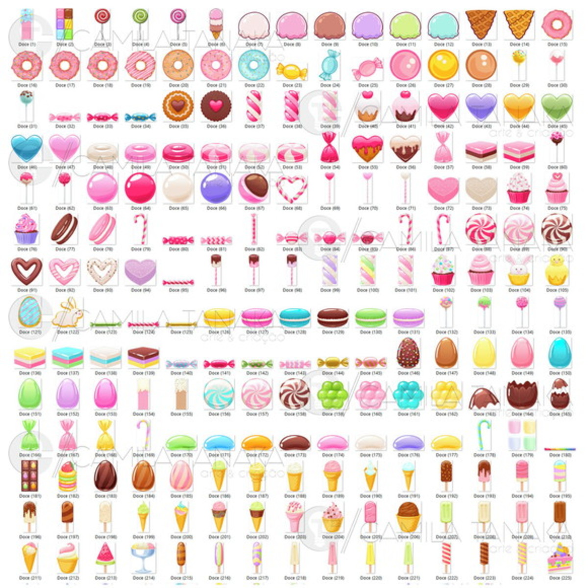 Kit Digital Png Doce Confeitaria (pague 1 Leve 3) - Imagem 2