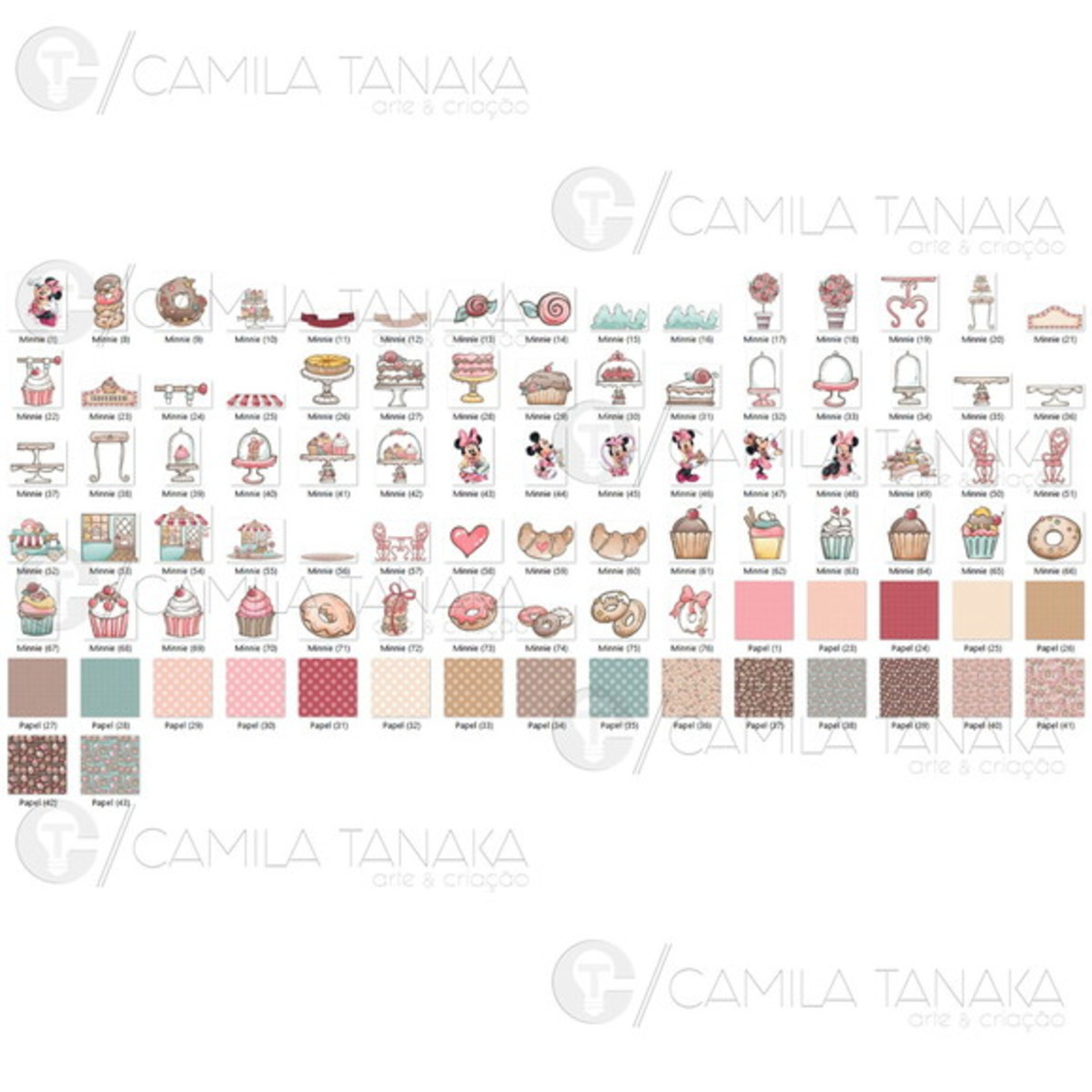 Kit Digital Png Minnie Confeiteira 2 (pague 1 Leve 3) - Imagem 2