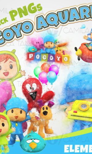 Kit Digital Png Pocoyo Aquarela (pague 1 Leve 3)