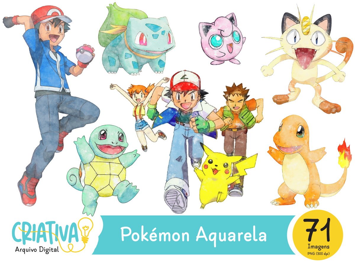 Kit Digital - Pokémon Aquarela
