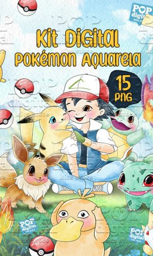 Kit Digital Pokémon Aquarela