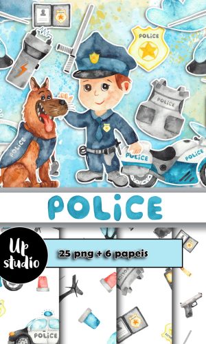 KIT DIGITAL POLICIA AQUARELA