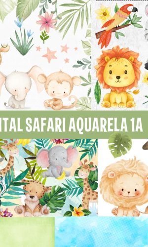 KIT DIGITAL SAFARI AQUARELA 2