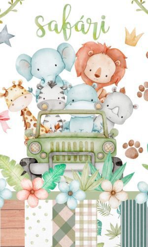 Kit Digital - Safari Aquarelado (01)
