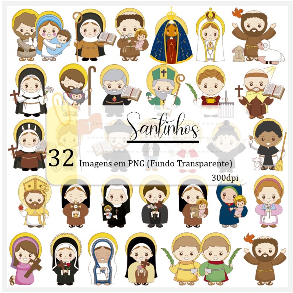 Kit Digital - Santinhos E Santinhas