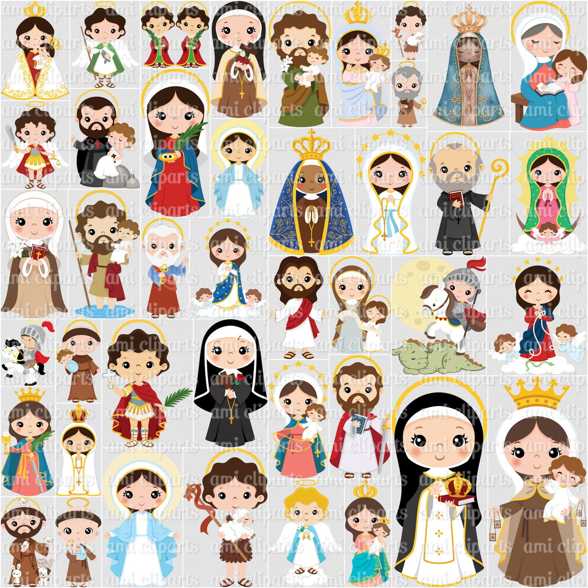 Kit Digital Santinhos Pack 01