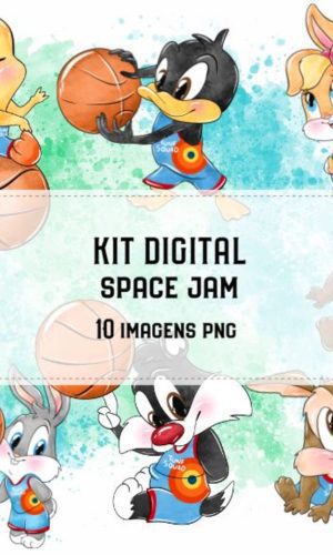 Kit Digital Space Jam Aquarela #1838#