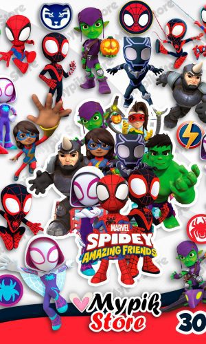 Kit Digital Spidey e Seus Amigos Espetaculares