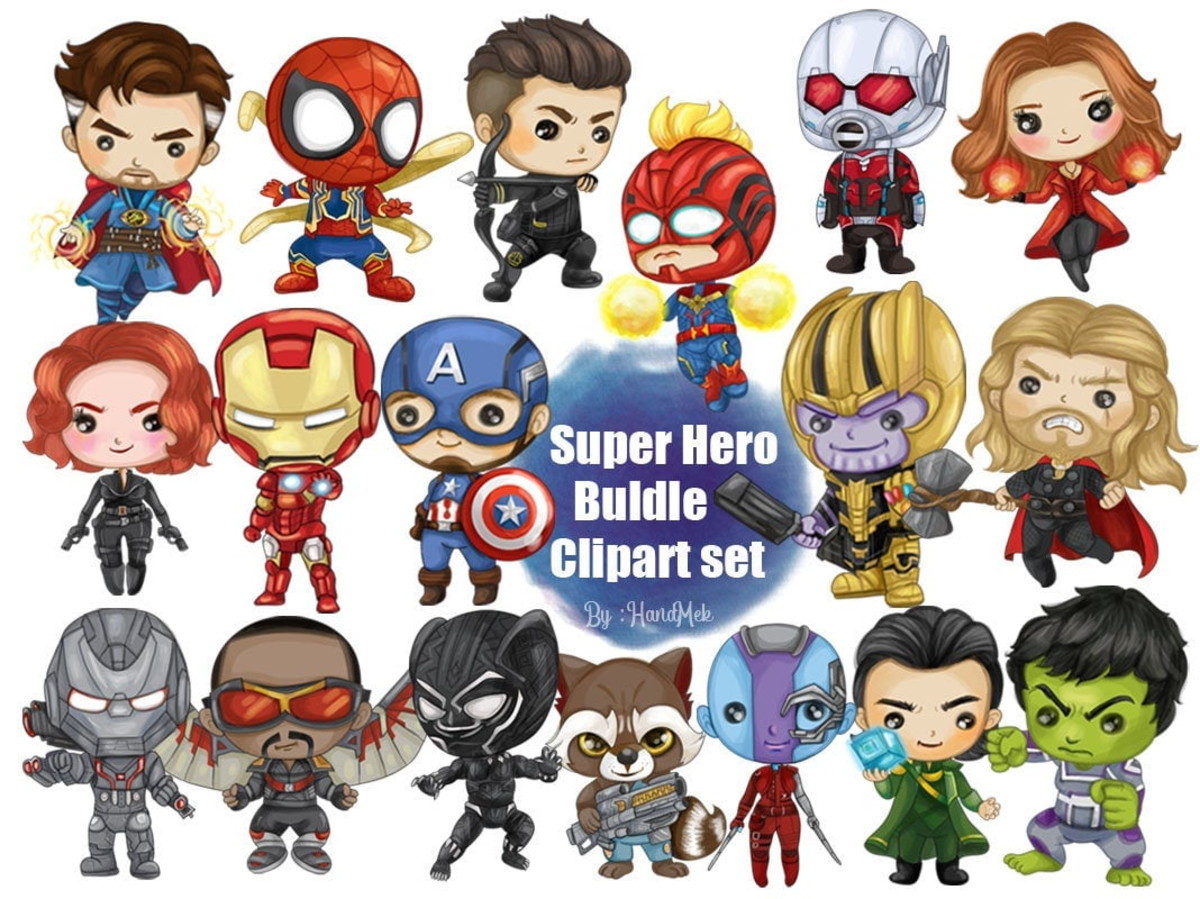 Kit Digital Super Heróis Aquarela #110#