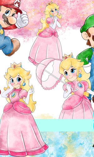 Super Mario Aquarela Kit Digital Compre 1 Leve 3