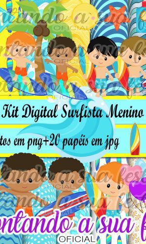 Kit Digital Surfista Menino