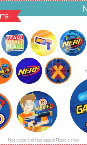 Kit Digital Toppers Nerf