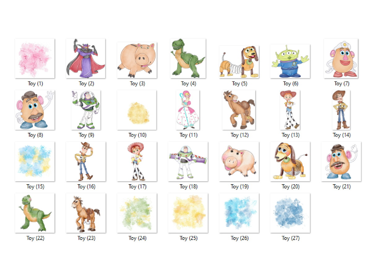 Kit Digital - Toy Story Aquarela 02 - Imagem 2