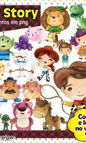 Kit Digital Toy Story Aquarela