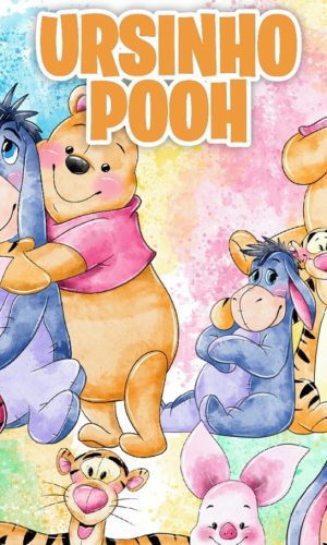 Kit Digital Ursinho Pooh Aquarela #1516#