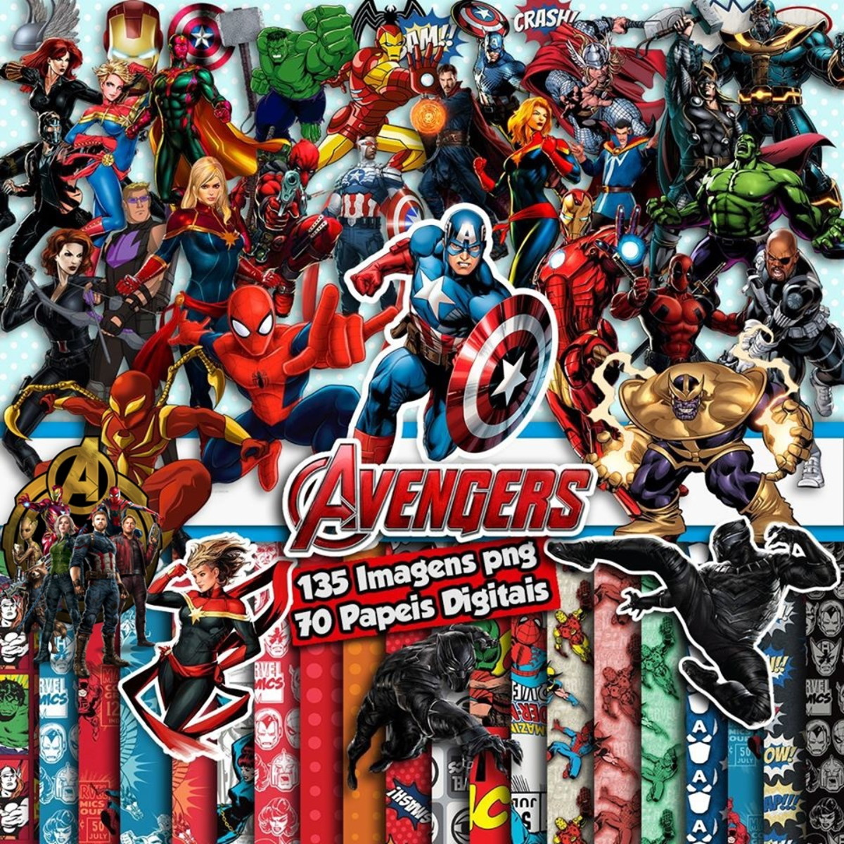 Kit digital Vingadores