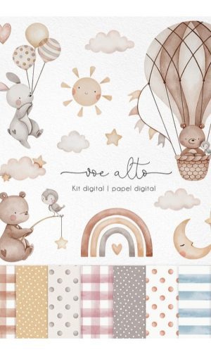 Kit Digital Voe Alto Aquarela