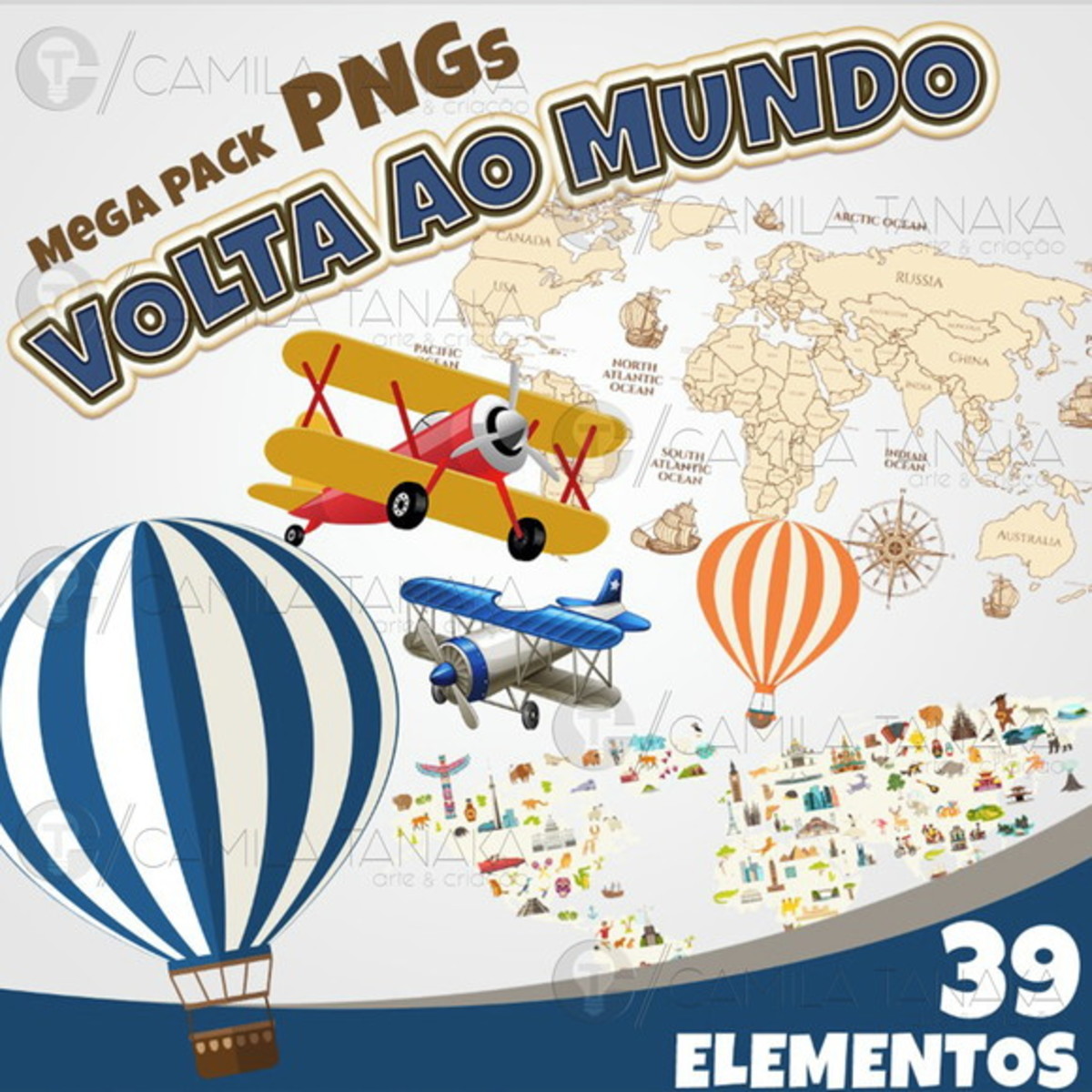 Kit Digital Volta ao Mundo (pague 1 Leve 3)