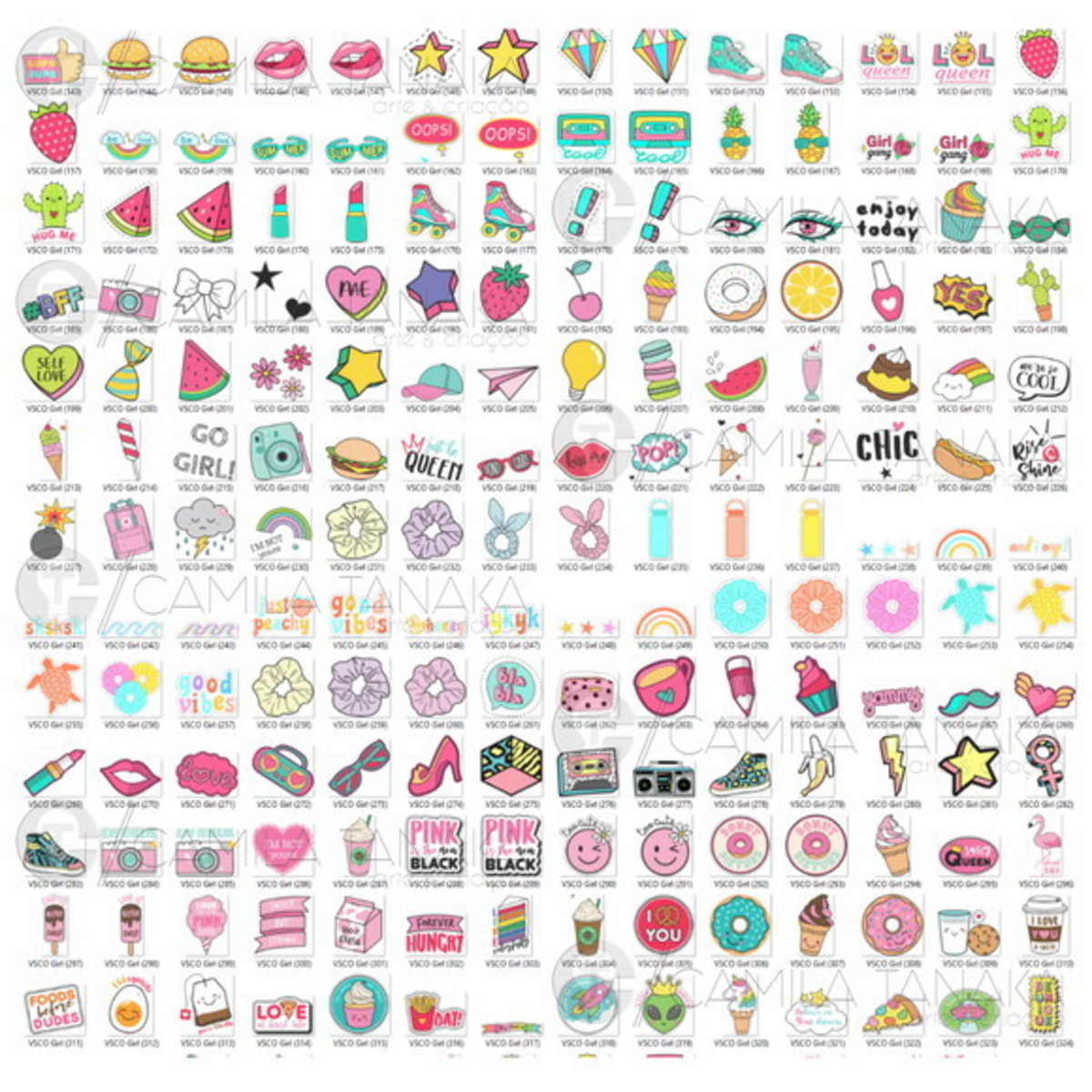 Kit Digital Vsco Girl Tie Dye 2 (pague 1 Leve 3) - Imagem 3
