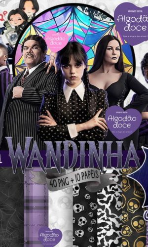 Kit Digital Wandinha Addams #208