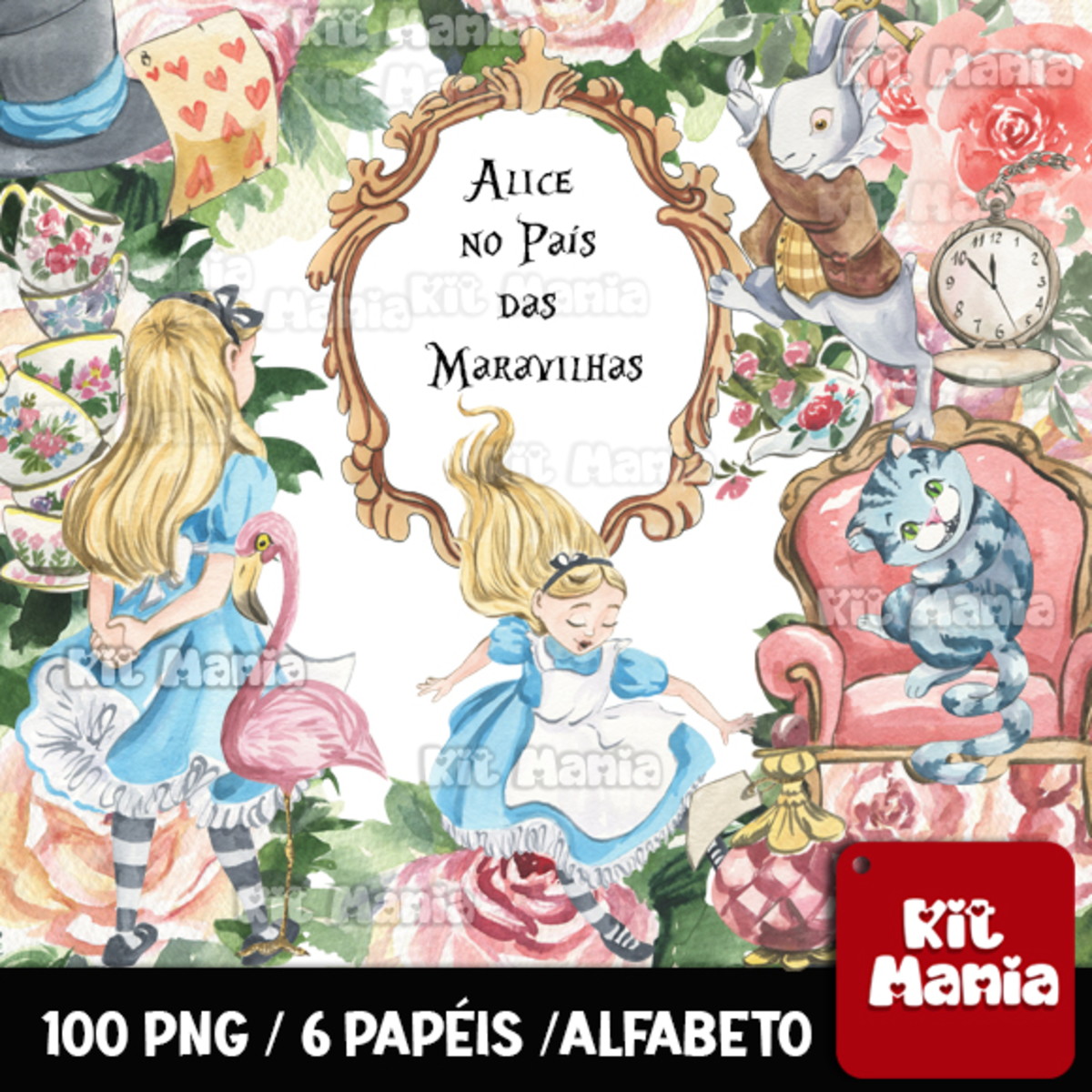 Kit Digital Alice Aquarela