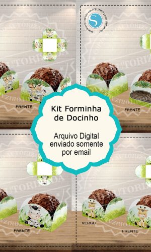 KIT FORMINHAS SAFARI AQUARELADO - ARQUIVO DIGITAL