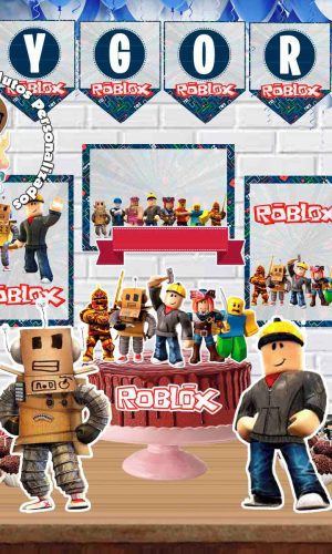 KIT SÓ UM BOLINHO ROBLOX MENINO - ARQUIVO DIGITAL