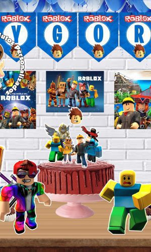 KIT SÓ UM BOLINHO ROBLOX MENINO - ARQUIVO DIGITAL