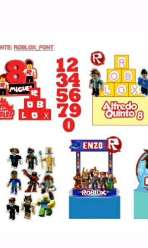 Kit topo Roblox+ 4 ARQUIVOS A SUA ESCOLHA