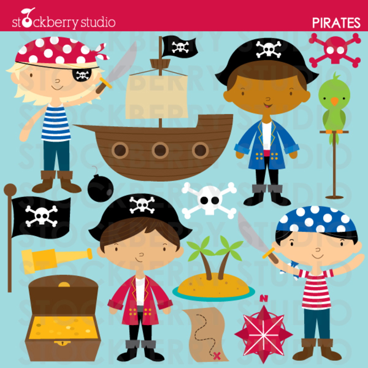 Kits Digitais - Piratas - Imagem 4