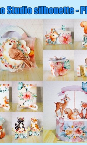M550 -ARQUIVO DE CORTE BOSQUE AQUARELADO - SILHOUETTE- PDF -