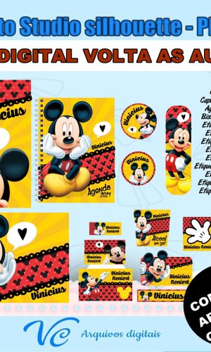 M619- Arquivo de corte Volta ás Aulas Mickey
