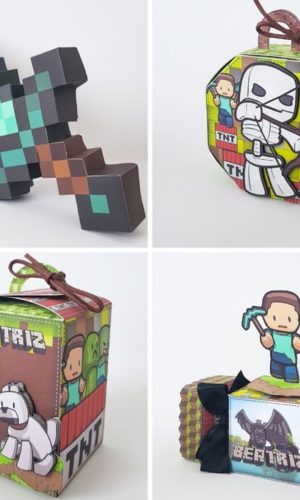 Minecraft - Artes Studio, pdf e Png para Festas - 2534
