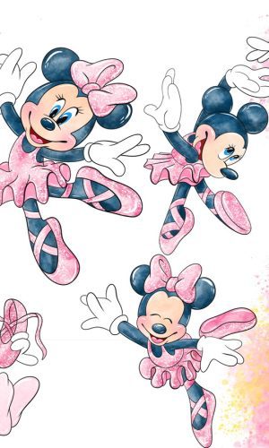 Minnie Bailarina Aquarela ,kit Digital Compre 1 Leve 3