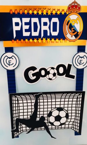 Molde Para Corte Topo De Bolo Real Madrid Futebol