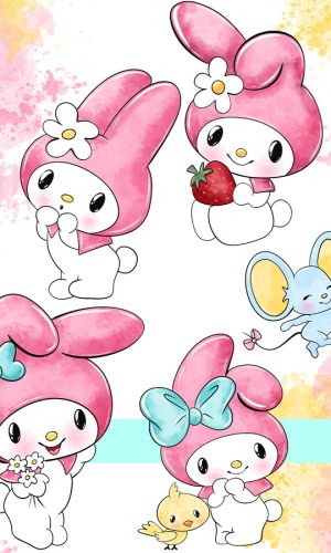My Melody Aquarela ,kit Digital Compre 1 Leve 3