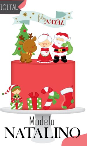 Natal Natalino-topo de Bolo Arquivo de Corte e Impressão(2)