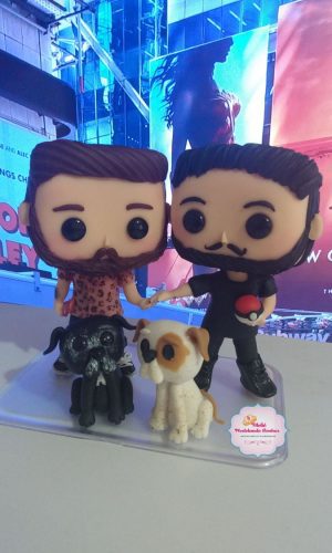 Noivinhos Funko pop Topo de Bolo