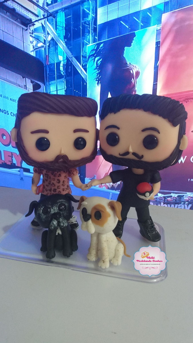 Noivinhos Funko pop Topo de Bolo