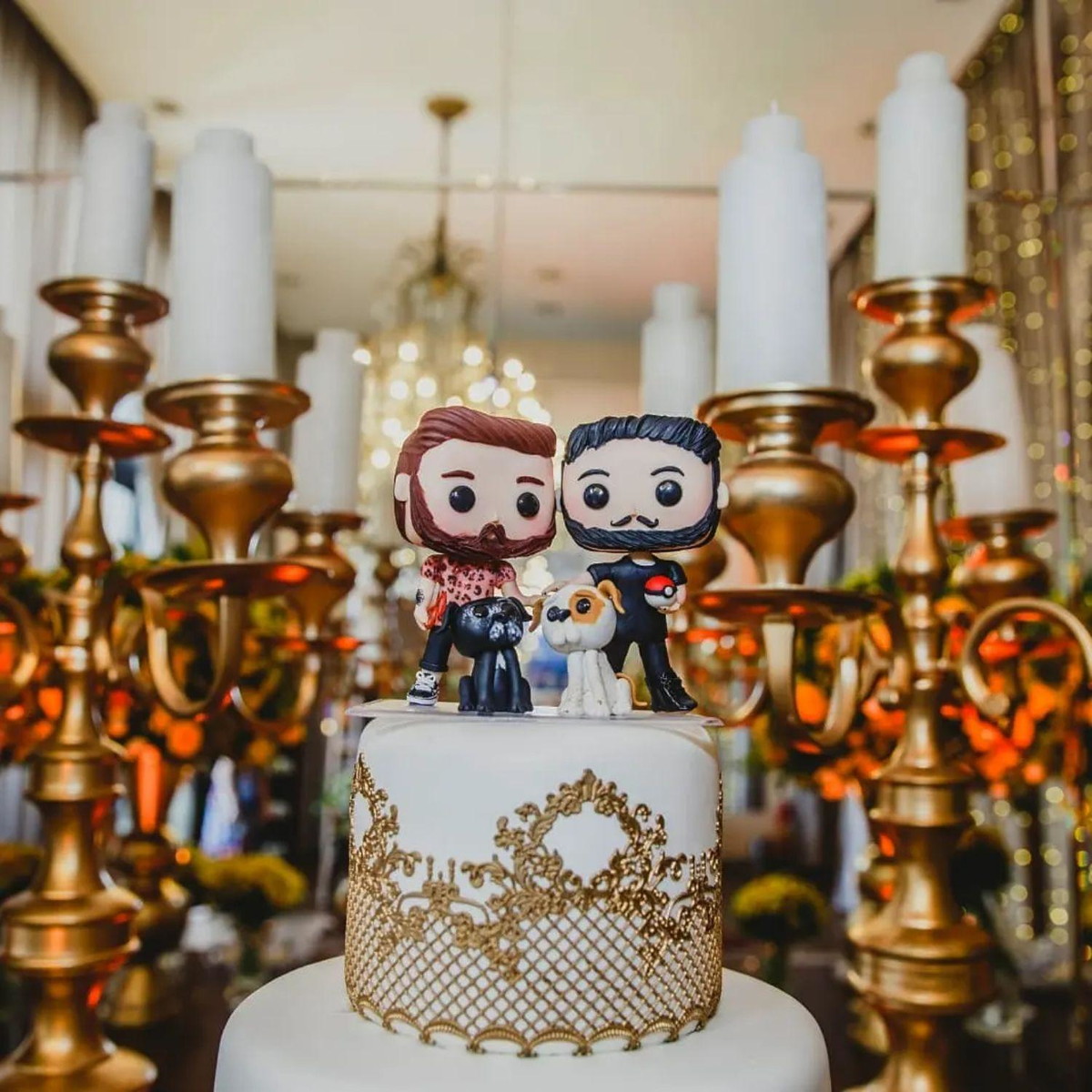 Noivinhos Funko pop Topo de Bolo - Imagem 5