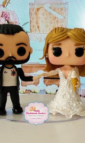 Noivinhos Funko pop Topo de Bolo