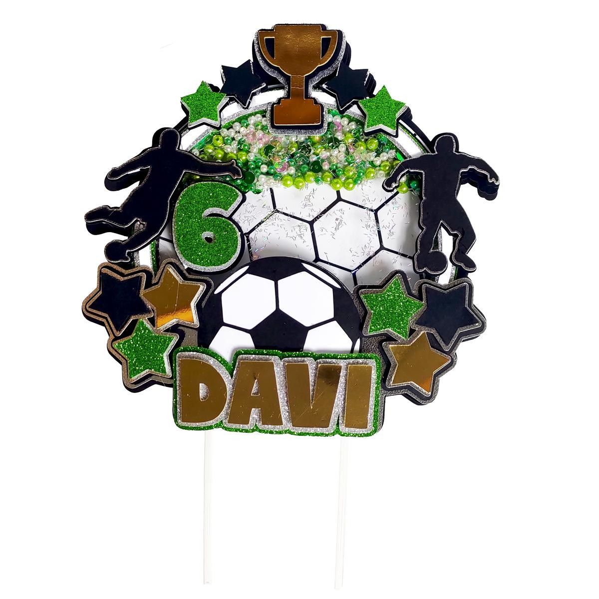 Pague 1 e Leve 2 Topo Bolo Futebol Luxo Arquivo de Corte