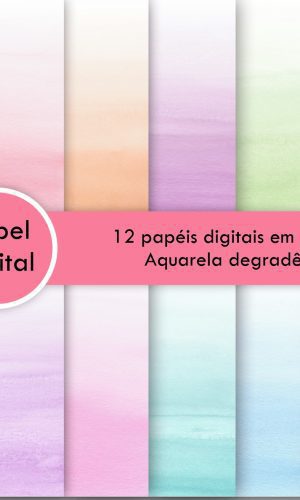 Papel Digital - Aquarela Degradê