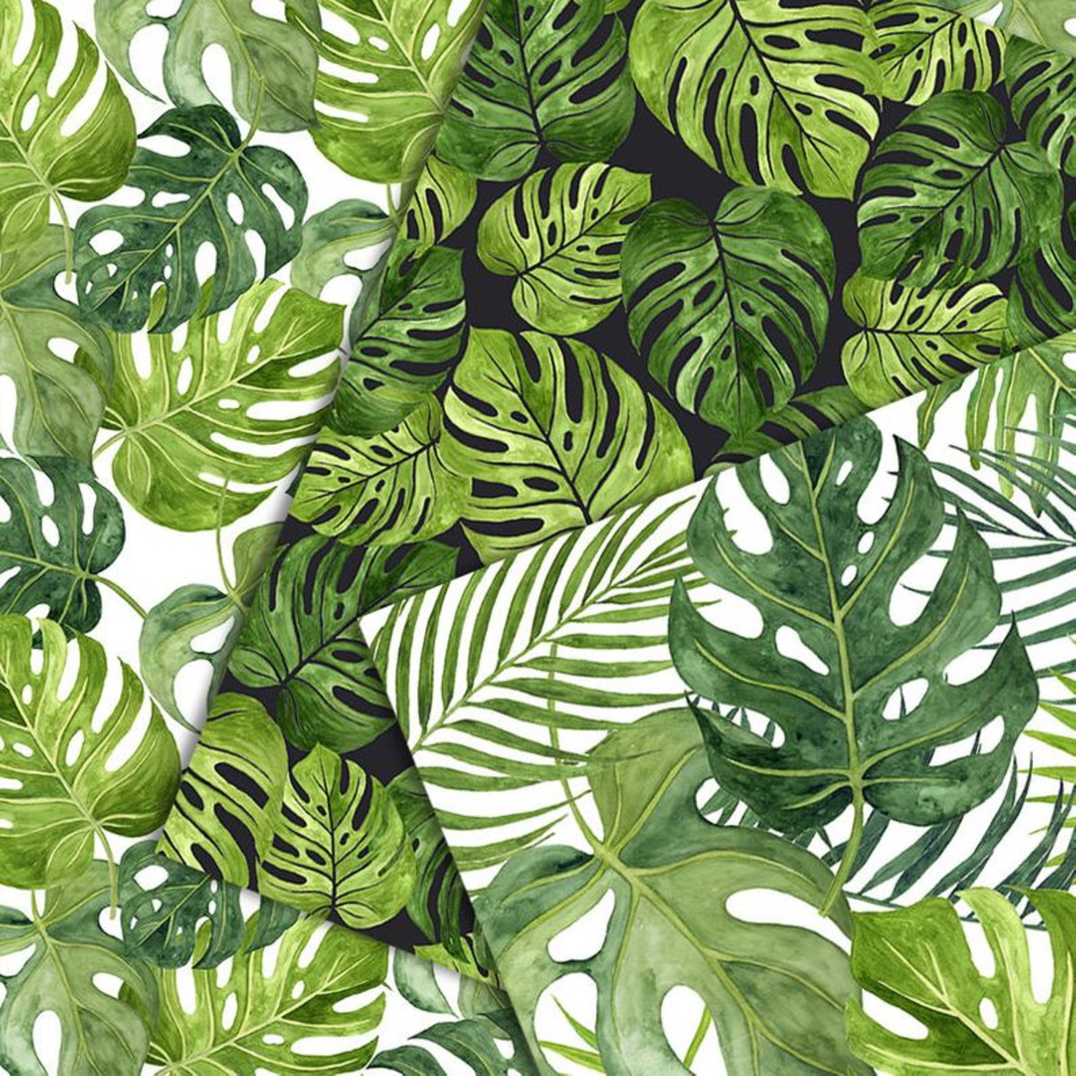Leve + 13 - Papel Digital - Aquarela (folhas) - Imagem 4