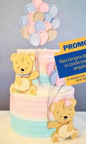 Studio/pdf Arquivo de Corte Topo de Bolo Chá Revelação -001