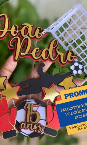 Studio/pdf Arquivo de Corte Topo de Bolo Futebol