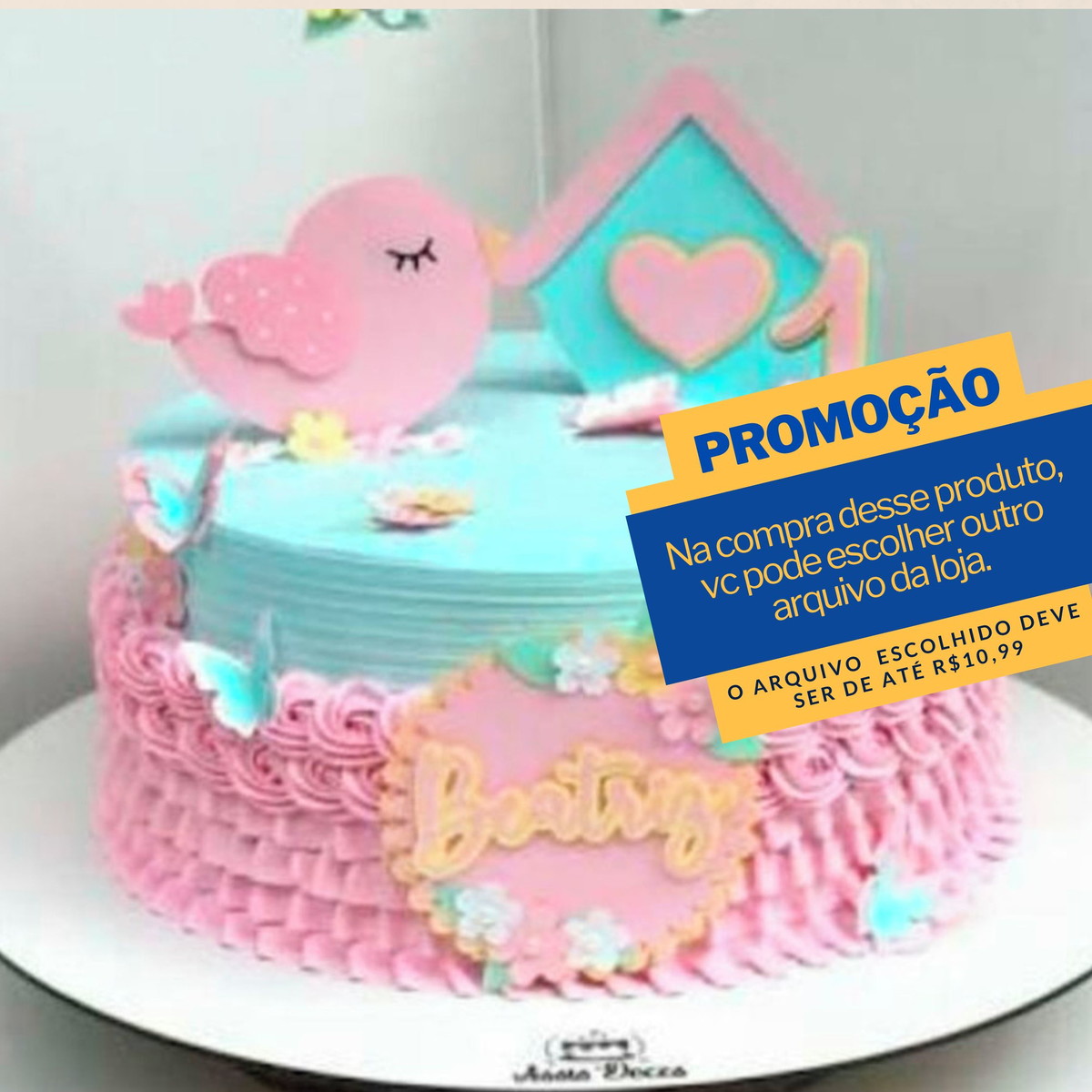Studio/pdf Arquivo de Corte Topo de Bolo Jardim -070