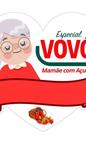 Topo Bolo Arquivo Corte Silhouette Vovó açúcar Dia das Mães